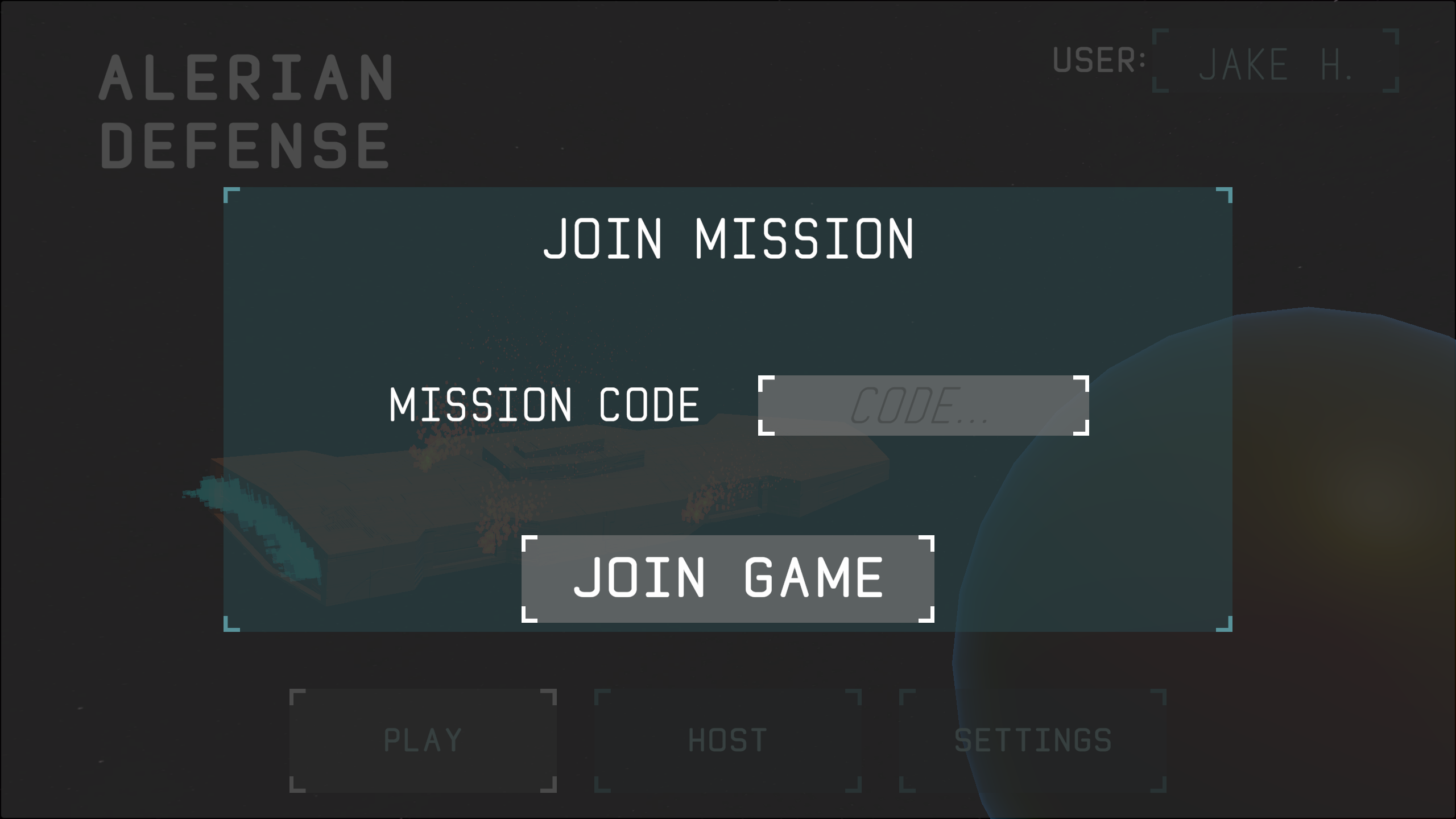 Alerian Defense Player Lobby Join Screen