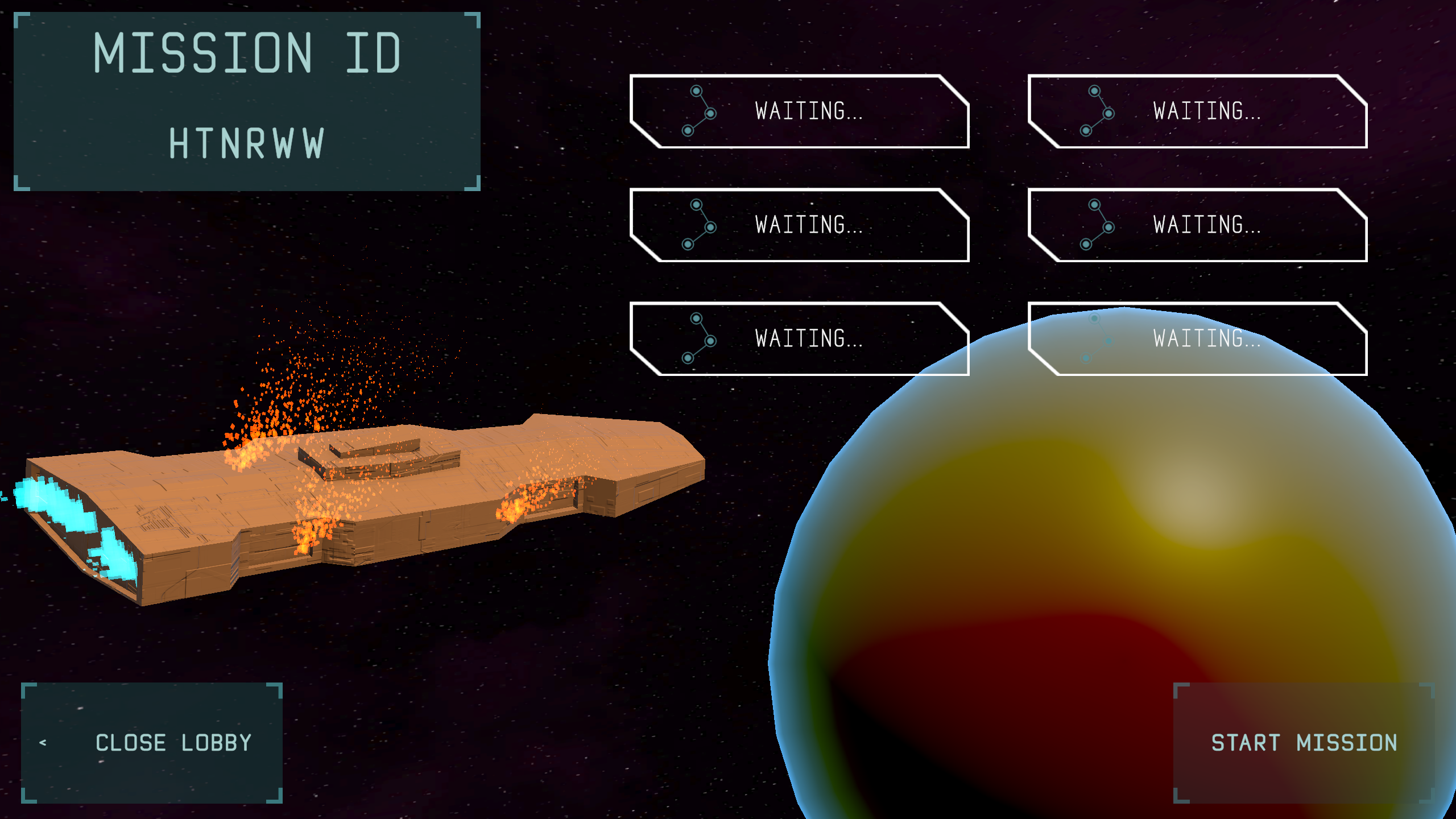 Alerian Defense Server Wait Screen