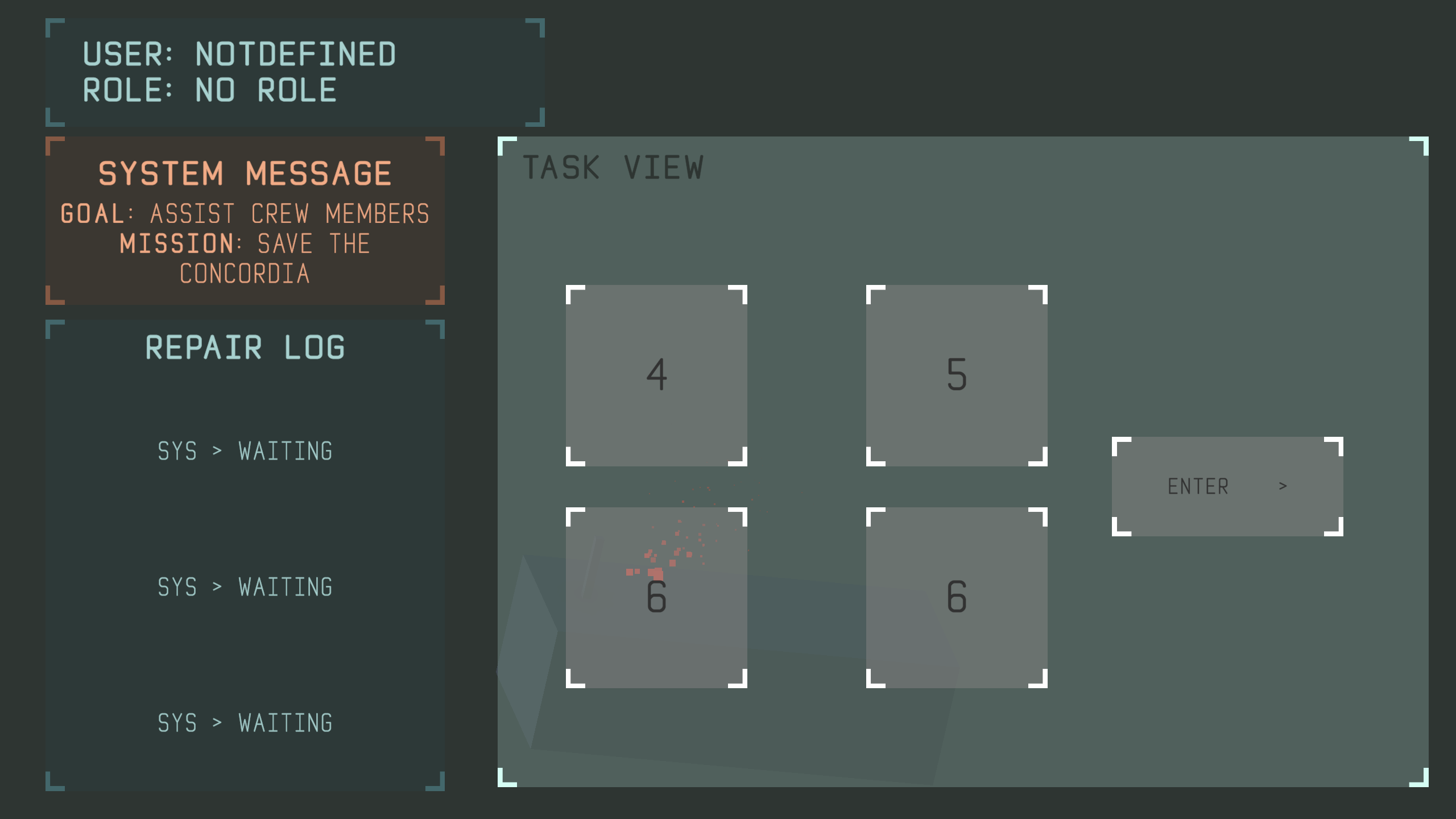 Alerian Defense Code Minigame Screen